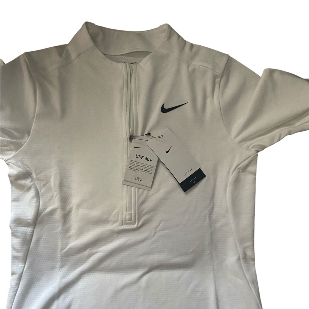 Nike White Performance Half-Zip Top women size XS